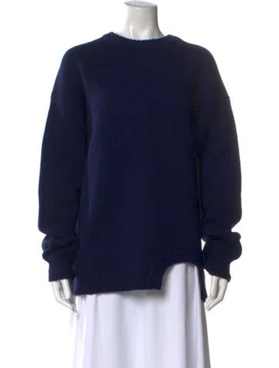 Pre-owned Tibi Wool Crew Neck Sweater W/ Tags In Blue