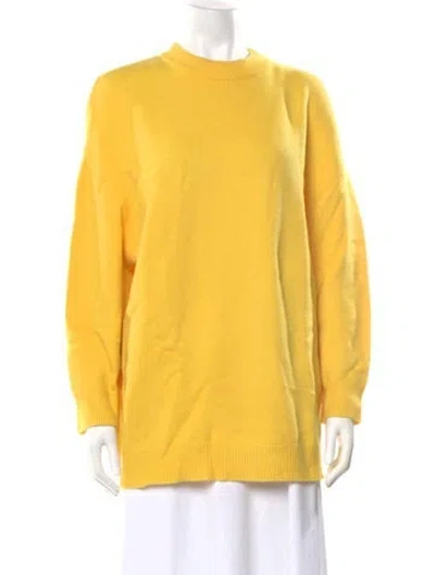Pre-owned Tibi Wool Crew Neck Sweater In Yellow