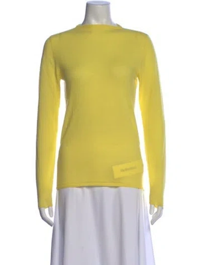 Pre-owned Tibi Wool Crew Neck Sweater In Yellow