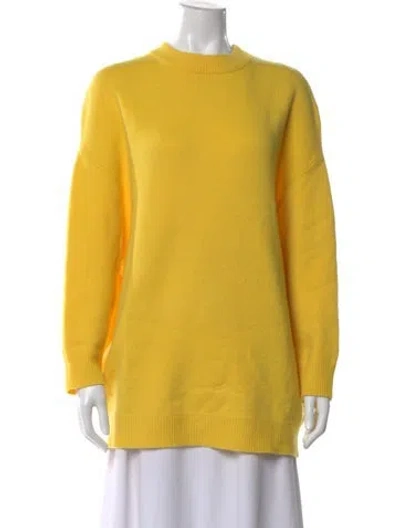 Pre-owned Tibi Wool Crew Neck Sweater In Yellow