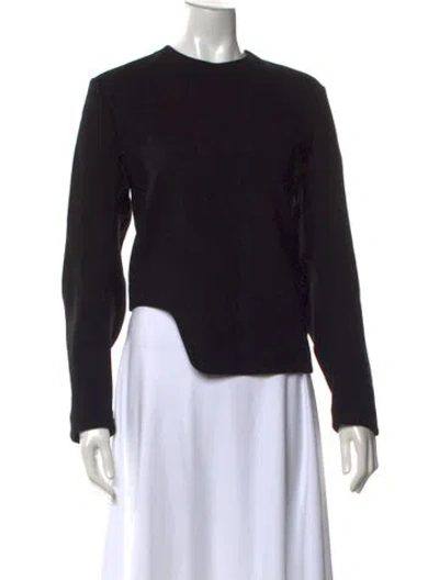 Pre-owned Tibi Wool Crew Neck Top In Black
