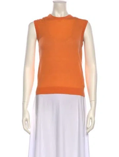 Pre-owned Tibi Wool Crew Neck Top In Orange