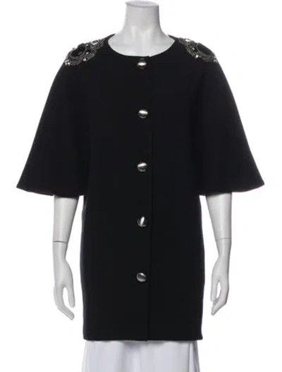 Pre-owned Tibi Wool Jacket In Black