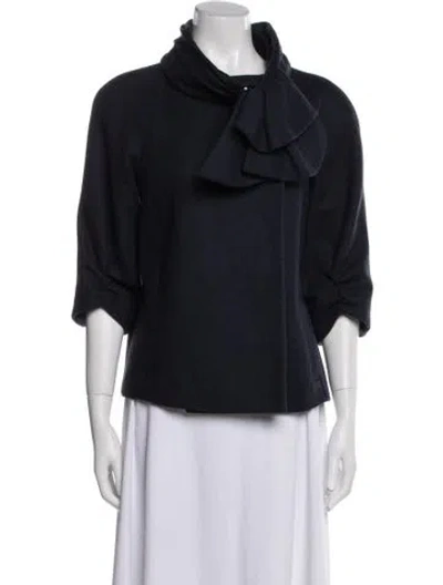 Pre-owned Tibi Wool Jacket In Blue