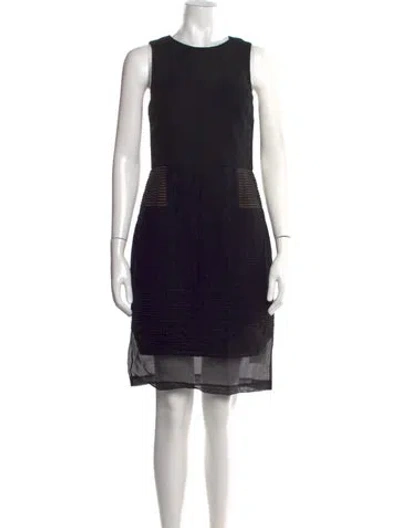 Pre-owned Tibi Wool Knee-length Dress In Black