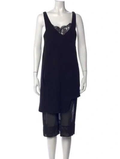 Pre-owned Tibi Wool Knee-length Dress In Blue