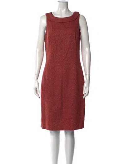 Pre-owned Tibi Wool Knee-length Dress W/ Tags In Red