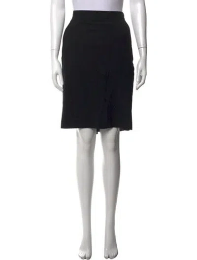 Pre-owned Tibi Wool Knee-length Skirt In Black