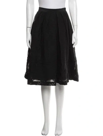Pre-owned Tibi Wool Knee-length Skirt In Black