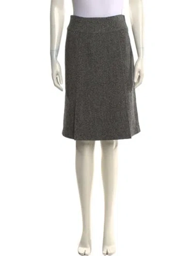 Pre-owned Tibi Wool Knee-length Skirt In Gray