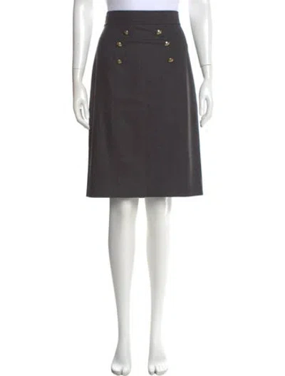 Pre-owned Tibi Wool Knee-length Skirt In Gray