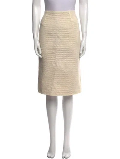 Pre-owned Tibi Wool Knee-length Skirt In Neutral