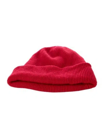 Pre-owned Tibi Wool Knit Beanie In Red