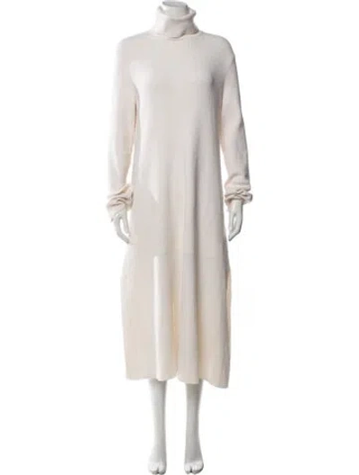 Pre-owned Tibi Wool Long Dress In Neutrals