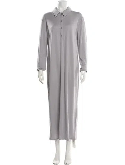 Pre-owned Tibi Wool Long Dress W/ Tags In Gray