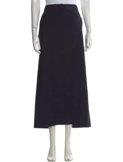 Pre-owned Tibi Wool Long Skirt In Blue