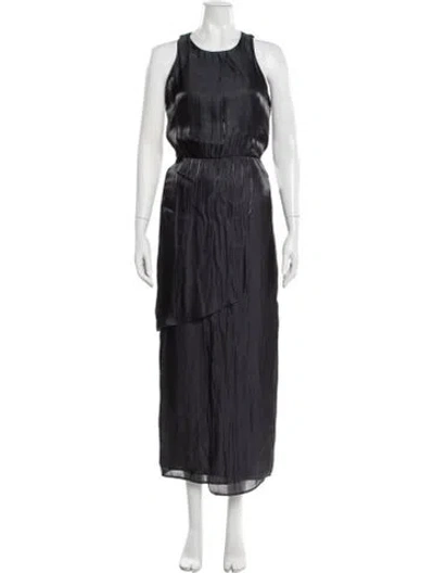 Pre-owned Tibi Wool Midi Length Dress In Blue