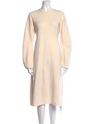 Pre-owned Tibi Wool Midi Length Dress In Neutrals