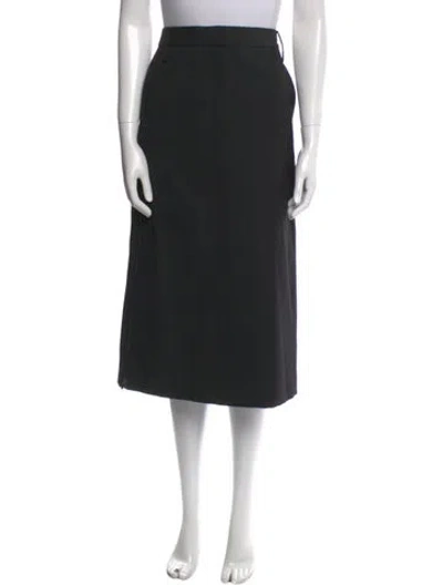 Pre-owned Tibi Wool Midi Length Skirt In Black