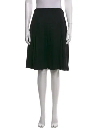 Pre-owned Tibi Wool Midi Length Skirt In Black