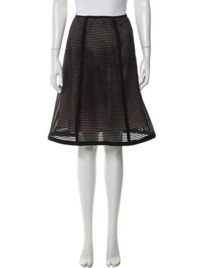 Pre-owned Tibi Wool Midi Length Skirt In Black