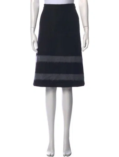 Pre-owned Tibi Wool Midi Length Skirt In Black