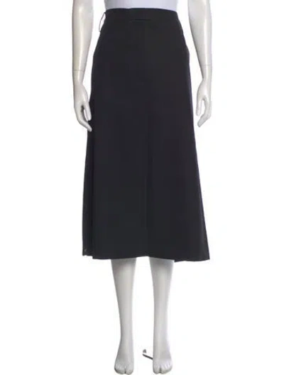 Pre-owned Tibi Wool Midi Length Skirt In Black