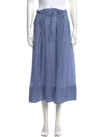 Pre-owned Tibi Wool Midi Length Skirt In Blue