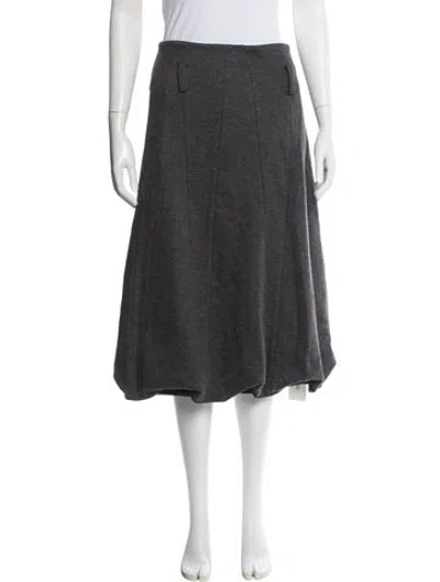 Pre-owned Tibi Wool Midi Length Skirt In Gray