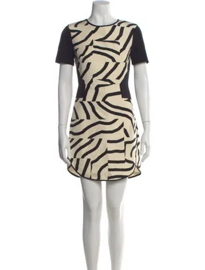 Pre-owned Tibi Wool Mini Dress In Black