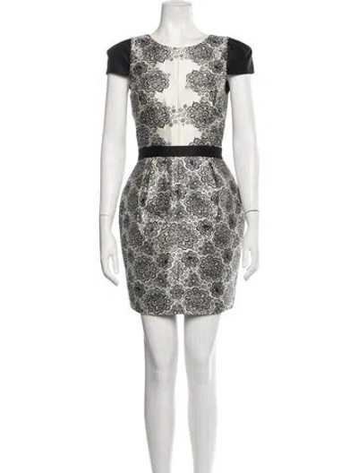 Pre-owned Tibi Wool Mini Dress In Black