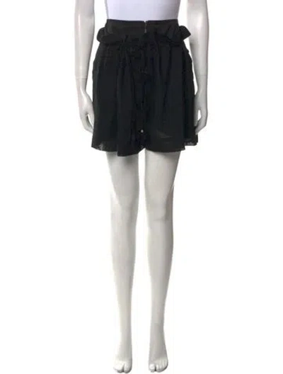 Pre-owned Tibi Wool Mini Shorts In Black