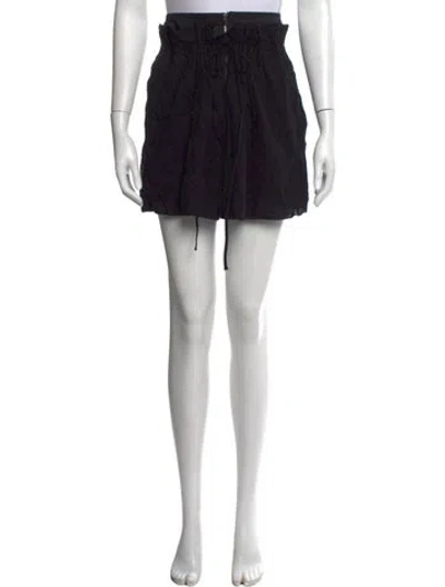 Pre-owned Tibi Wool Mini Shorts In Black