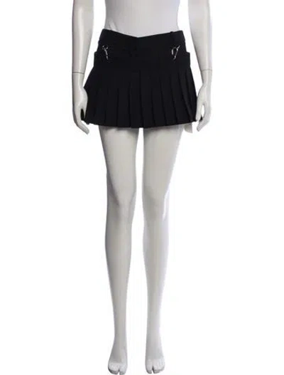 Pre-owned Tibi Wool Mini Shorts In Black