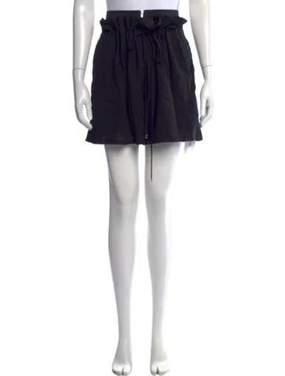 Pre-owned Tibi Wool Mini Shorts In Black