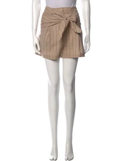 Pre-owned Tibi Wool Mini Shorts In Brown
