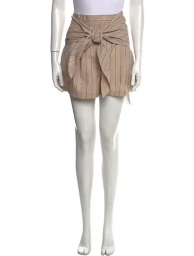 Pre-owned Tibi Wool Mini Shorts In Neutral