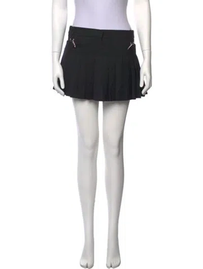 Pre-owned Tibi Wool Mini Shorts W/ Tags In Black