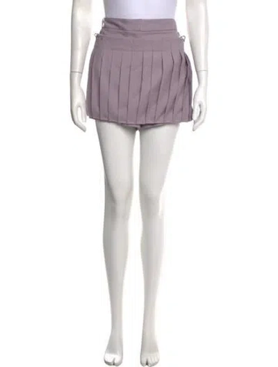 Pre-owned Tibi Wool Mini Shorts W/ Tags In Purple