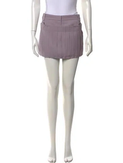 Pre-owned Tibi Wool Mini Shorts W/ Tags In Purple