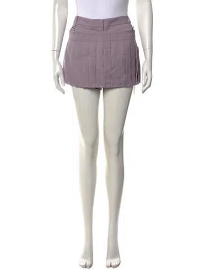 Pre-owned Tibi Wool Mini Shorts W/ Tags In Purple