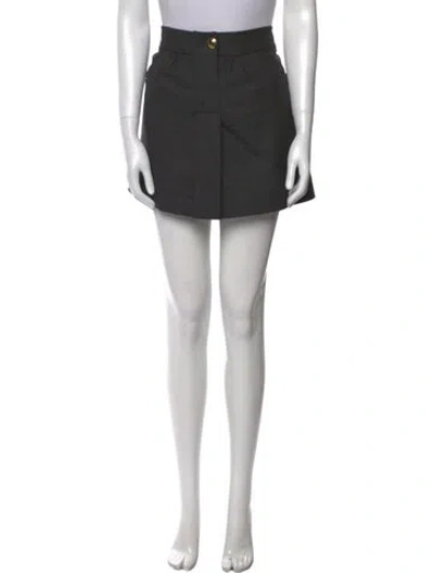 Pre-owned Tibi Wool Mini Skirt In Black