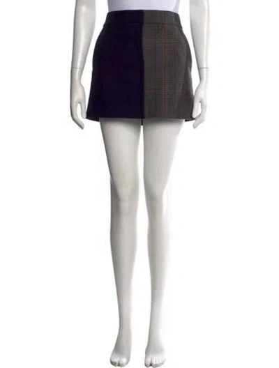 Pre-owned Tibi Wool Mini Skirt In Black