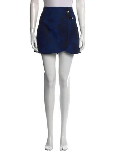 Pre-owned Tibi Wool Mini Skirt In Blue