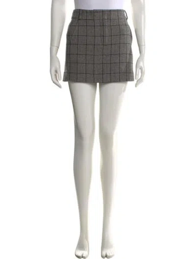 Pre-owned Tibi Wool Mini Skirt In Multi