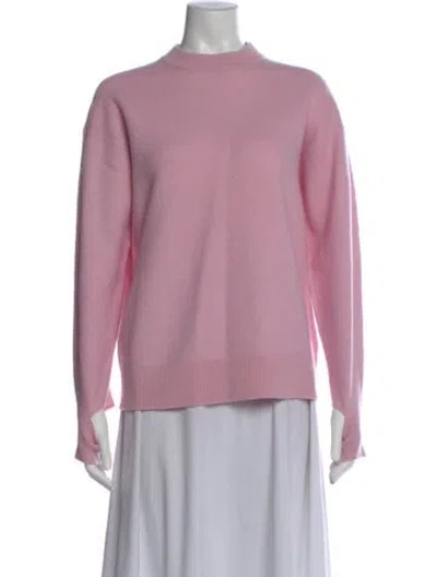 Pre-owned Tibi Wool Mock Neck Sweater In Purple