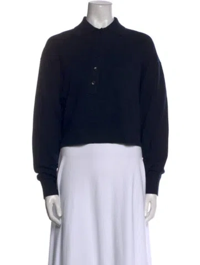 Pre-owned Tibi Wool Mock Neck Sweater W/ Tags In Black