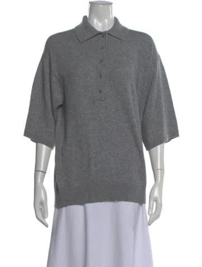 Pre-owned Tibi Wool Mock Neck Sweater W/ Tags In Gray