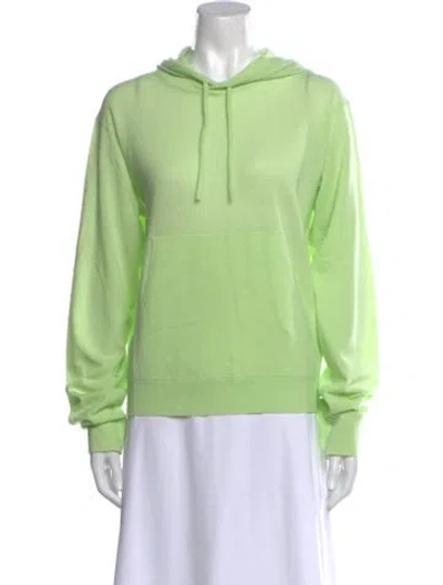 Pre-owned Tibi Wool Mock Neck Sweatshirt In Green