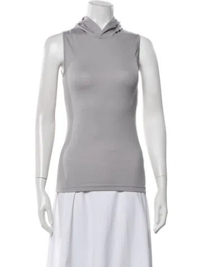 Pre-owned Tibi Wool Mock Neck Top W/ Tags In Purple